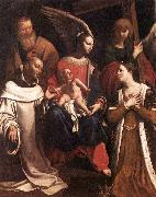 Francois Gerard Holy Family with St Bruno and St Helena oil painting